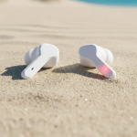 Heyuva Buds T110 Bass Sound Truly Wireless in Ear Earbuds, Clear Calling (White)