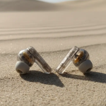 Heyuva Air dopes 191 Bass Sound Earbuds in The Ear, Crystal Transparent Designed Earbuds