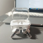 Heyuva C-M-f Wireless Earbuds with Bass Sound, Ergonomic Design (White)