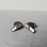 Heyuva Crystal Pro True Wireless Earbuds| Bass Sound with Clear Calling ( Beige Grey)