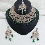 Emerald Grace Kundan Bridal Necklace Set