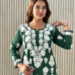 VIDHI Pink Pure Modal Chikankari Kurti