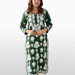 VIDHI Pink Pure Modal Chikankari Kurti