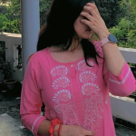 NIHARIKA Pink South Cotton Chikankari A-Line Long Kurta