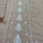 ADITI Powder Blue Pure Mulmul Chikankari Kurta Dupatta Set