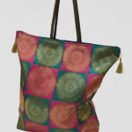 REET Banarasi Brocade Latkan Bag Satrang