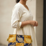 REET Banarasi Brocade Latkan Bag Satrang