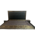 HOME FURNISHIINH PURE BANARASI BROCHET BED COVER WITH 2 PILLOW AND 2 COUSION COVER