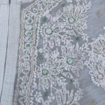 AMBA White Organza Chikankari Kurta for Woman