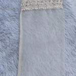 AMBA White Organza Chikankari Kurta for Women