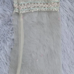 AMBA White Organza Chikankari Kurta for Women