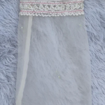 AMBA White Organza Chikankari Kurta for Women
