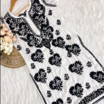 DURGA White Modal Chikankari Kurta
