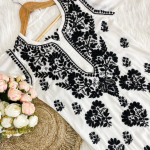 DURGA White Modal Chikankari Kurta