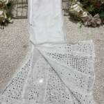 LEHER Mirror Work Georgette Chikakari Palazzo