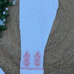RUHANI Coral Pure Mul Cotton Chikankari Kurti and Pant Set