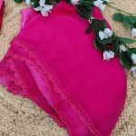 SANDHYA Fuschia Pure Viscose Chikankari Resham Omray 4pcs Set