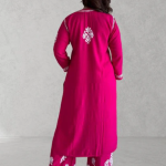 SHIVIKA Pink Pure Modal Chikankari Kurta Palazzo Set