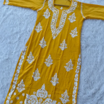 SHUBHI Yellow Modal Chikankari Kurti