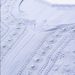 SONAM Powder Blue Pure Viscose Resham Thread Chikankari Kurta