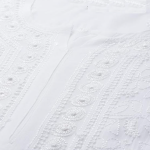 SONAM White Pure Viscose Resham Thread Chikankari Kurta