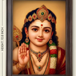 Murugan photo frame with voice Wall hanging model
