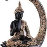 Moon Buddha Statue Antique Big Meditating for Home & Office Décor, Showpiece for Living Room