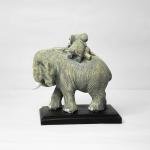 Decorative Elephant Figurine with Baby Elephant Showpiece for Home Décor