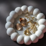 Combo 14 - round bubble tray + Vase + square jewellery box