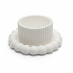 Combo 18 - round bubble tray + Zigzag Candle Holder + Vase