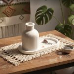 Combo 18 - Trinket tray + Zigzag Candle Holder + Vase