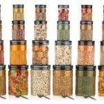 Airtight Food Storage Container Set | Stackable BPA-Free Plastic Jars