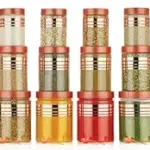 Durable 18-Piece Airtight Kitchen Storage Containers - Clear Plastic Set with Free Spoons