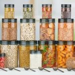 Airtight Food Storage Container Set | Stackable BPA-Free Plastic Jars