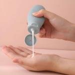 Pack of 3 Refillable Travel Bottles for Toiletries Silicone Container for Cream