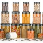 Airtight Food Storage Container Set | Stackable BPA-Free Plastic Jars