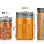 Airtight Food Storage Container Set | Stackable BPA-Free Plastic Jars