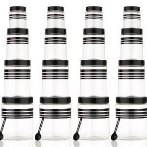 Durable 24-Piece Airtight Kitchen Storage Containers - Clear Plastic Set with Free Spoons