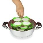 Premium Silicone Idli I Idly Maker I Idli Liners Original, Green | | Multipurpose- Dhokla Maker | Cupcake I Muffin Maker | Non -Stick |