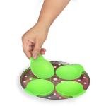 Premium Silicone Idli I Idly Maker I Idli Liners Original, Green | | Multipurpose- Dhokla Maker | Cupcake I Muffin Maker | Non -Stick |