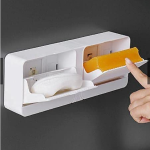 New Creative Wall Mounted Soap Box With Lid Double