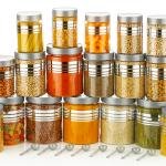 Durable 18-Piece Airtight Kitchen Storage Containers - Clear Plastic Set with Free Spoons