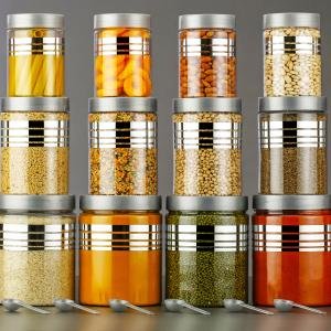 Durable 18-Piece Airtight Kitchen Storage Containers - Clear Plastic Set with Free Spoons