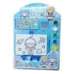 Painting Canvas for Boys & Girls Arts Canvas Painting Kit, Canvas Board with Stand, Water Colour, Sticker and Paint Brush, Canvas Board for Kids