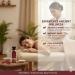 Ayurvedic Body Massage Oil (100ml) for Glowing Skin & Stress Relief – Enriched with Saffron (Kesar)