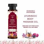 Ayurvedic Body Massage Oil (100ml) for Glowing Skin & Stress Relief – Enriched with Saffron (Kesar)
