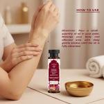 Ayurvedic Body Massage Oil (100ml) for Glowing Skin & Stress Relief – Enriched with Saffron (Kesar)