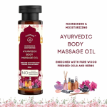 Trustmeds Body Massage Oil 100ml - Therapeutic Abhyanga Oil for Stress Relief, Muscle Relaxation & Skin Glow.