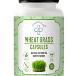 Wheat Grass Capsules (60 Count) | 100% Organic & Plant-Based Immunity Booster | Natural Detoxifier for Digestion, Energy & Stamina