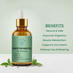 Digestion Nabhi Oil (15ml) - 100% Cold Pressed Belly Button Oil for Bloating & Gas Relief | Infused with Hing, Ajwain & Ginger
